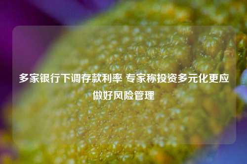 多家银行下调存款利率 专家称投资多元化更应做好风险管理