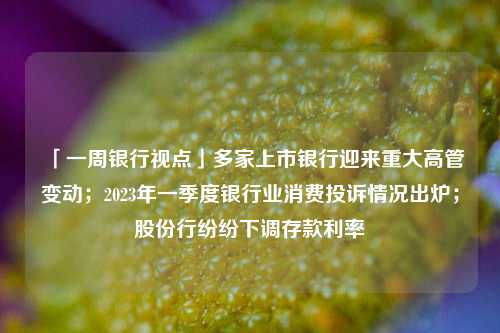 「一周银行视点」多家上市银行迎来重大高管变动；2023年一季度银行业消费投诉情况出炉；股份行纷纷下调存款利率