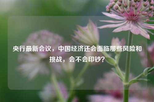 央行最新会议，中国经济还会面临那些风险和挑战，会不会印钞？
