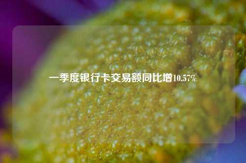 一季度银行卡交易额同比增10.57%