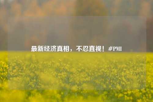 最新经济真相，不忍直视！#PMI