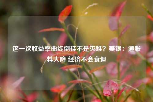 这一次收益率曲线倒挂不是灾难？美银：通胀料大降 经济不会衰退