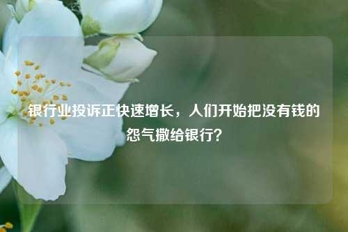 银行业投诉正快速增长，人们开始把没有钱的怨气撒给银行？