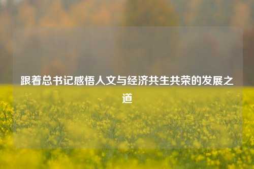 跟着总书记感悟人文与经济共生共荣的发展之道