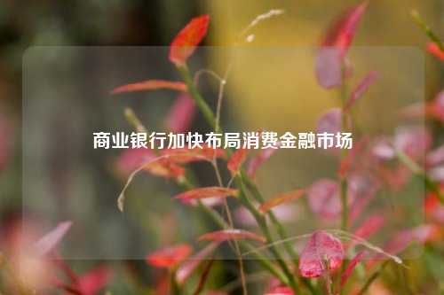 商业银行加快布局消费金融市场