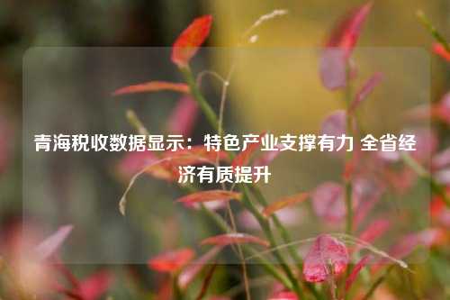 青海税收数据显示：特色产业支撑有力 全省经济有质提升