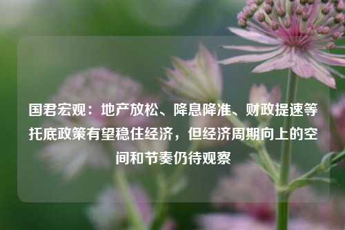 国君宏观：地产放松、降息降准、财政提速等托底政策有望稳住经济，但经济周期向上的空间和节奏仍待观察