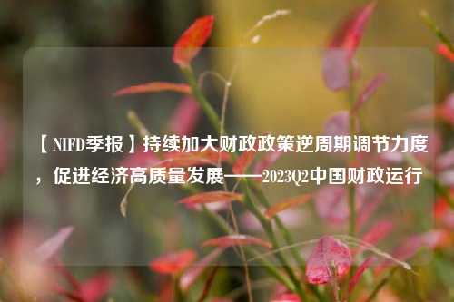【NIFD季报】持续加大财政政策逆周期调节力度，促进经济高质量发展——2023Q2中国财政运行