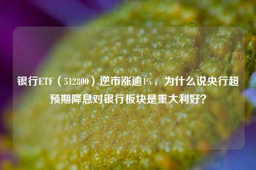 银行ETF（512800）逆市涨逾1%，为什么说央行超预期降息对银行板块是重大利好？