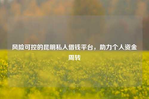 风险可控的昆明私人借钱平台，助力个人资金周转 p2p理财 资金周转 出借人 昆明急用钱 第1张