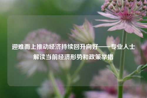 迎难而上推动经济持续回升向好——专业人士解读当前经济形势和政策举措