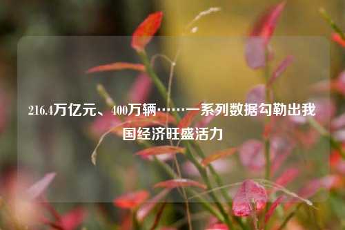 216.4万亿元、400万辆……一系列数据勾勒出我国经济旺盛活力