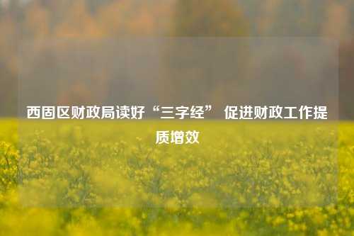 西固区财政局读好“三字经” 促进财政工作提质增效