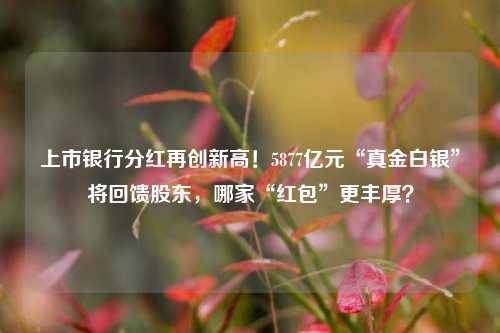上市银行分红再创新高！5877亿元“真金白银”将回馈股东，哪家“红包”更丰厚？