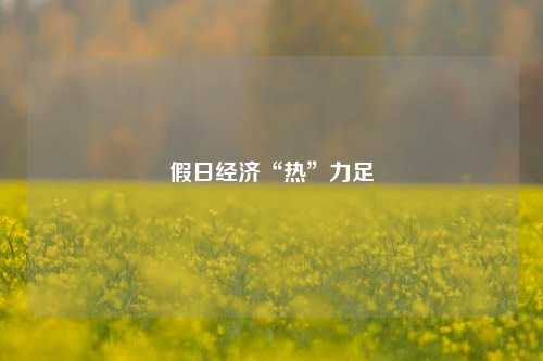假日经济“热”力足