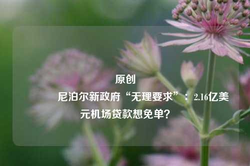 原创 尼泊尔新政府“无理要求”：2.16亿美元机场贷款想免单？