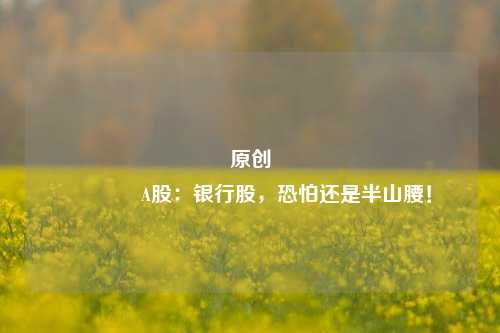 原创 A股：银行股，恐怕还是半山腰！