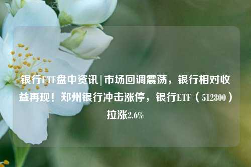 银行ETF盘中资讯|市场回调震荡，银行相对收益再现！郑州银行冲击涨停，银行ETF（512800）拉涨2.6%