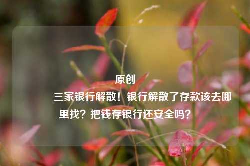 原创 三家银行解散！银行解散了存款该去哪里找？把钱存银行还安全吗？