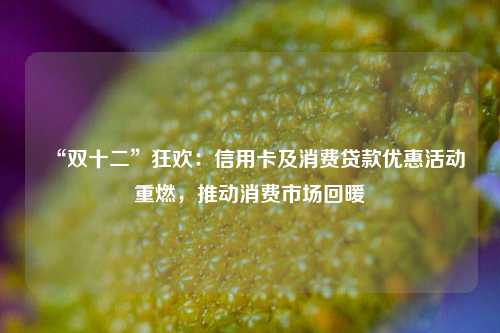 “双十二”狂欢：信用卡及消费贷款优惠活动重燃，推动消费市场回暖