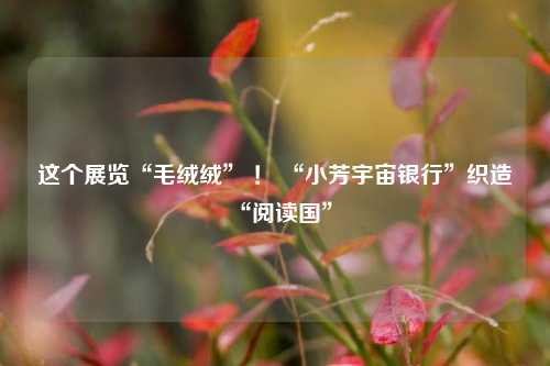 这个展览“毛绒绒” ！ “小芳宇宙银行”织造“阅读国”