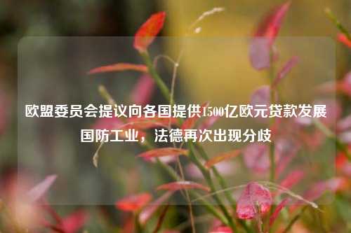 欧盟委员会提议向各国提供1500亿欧元贷款发展国防工业，法德再次出现分歧